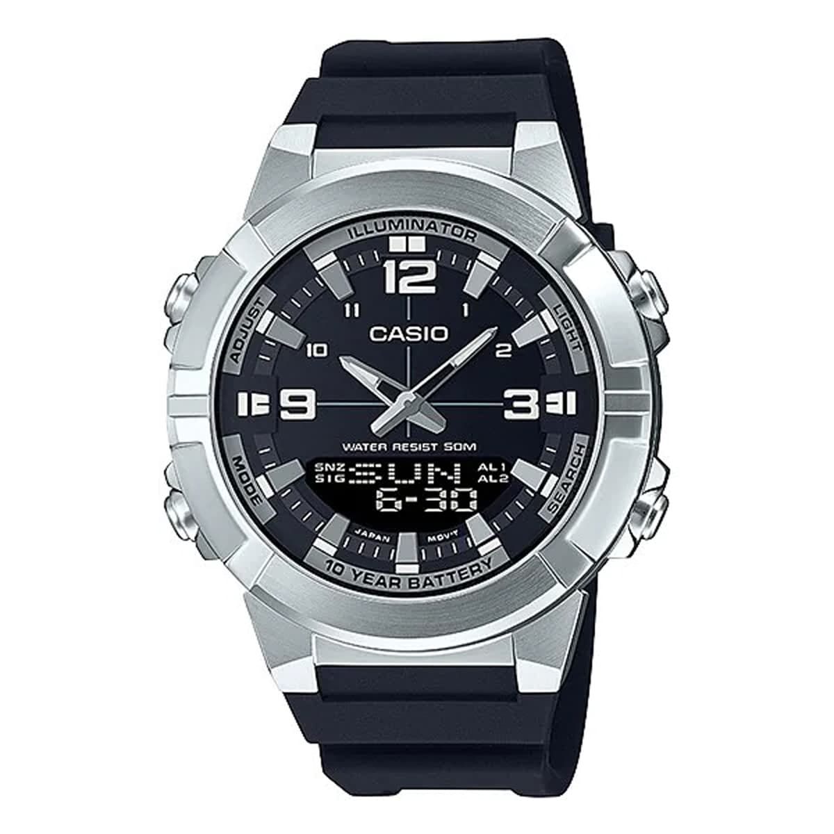 MONTRE CASIO HOMME CHRONO SILICONE